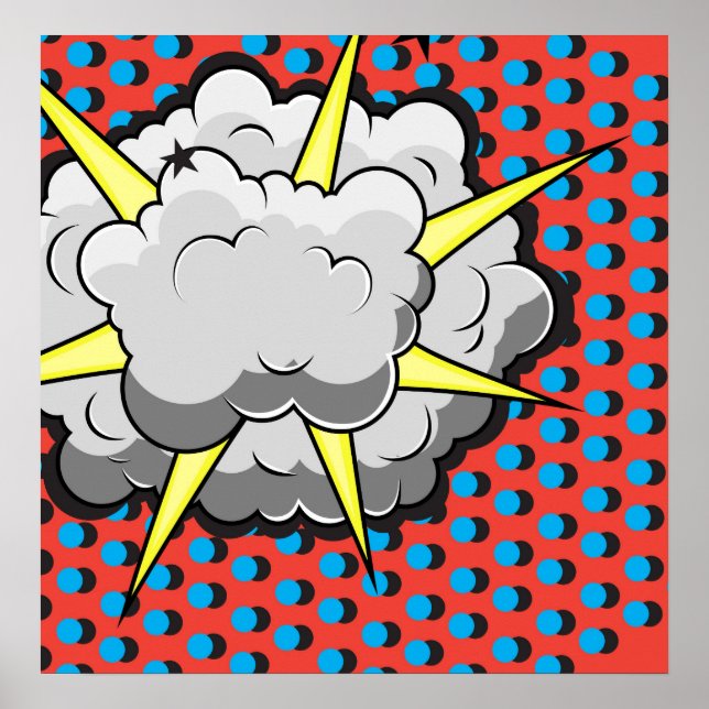 Pop Art Comic Style Explosion Poster (Vorne)