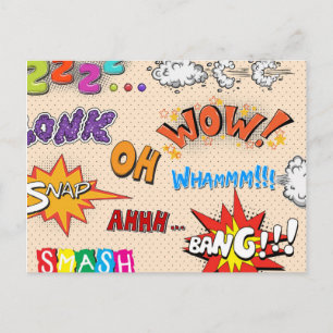 Pop Art Comic Style Ha Ha Ha! Postkarte