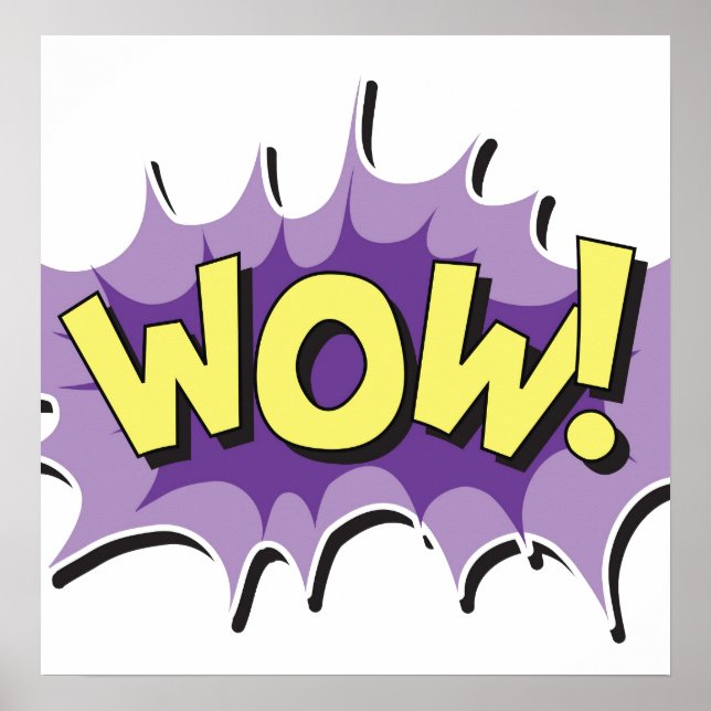 Pop Art Comic Style Wow Poster (Vorne)