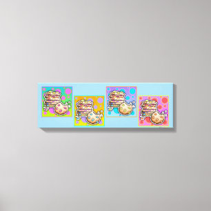 Pop Art COOKIES Galerie-Leinwand Leinwanddruck