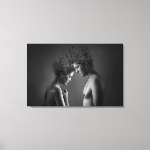 Pop Art Couple Leinwanddruck