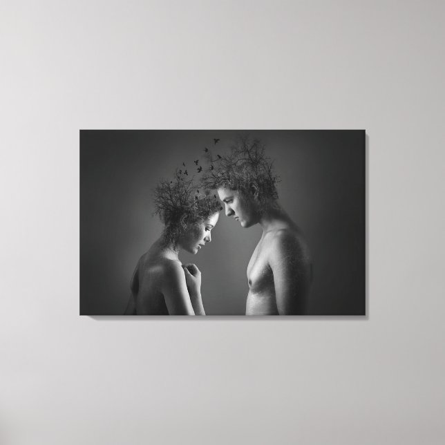 Pop Art Couple Leinwanddruck (Vorderseite)