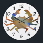 Pop Art Crab Große Wanduhr<br><div class="desc">Pop Art Crab. Please Select Customize. Remove or ändert das Bild "Numbers 1-12" prior to purchase. Design, das man schlucken kann.</div>