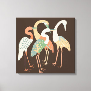 POP ART CRANES STRAND STRETCHT LEINWAND ART DRUCKE