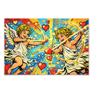 Pop-Art-Cupids der Liebe Fotodruck