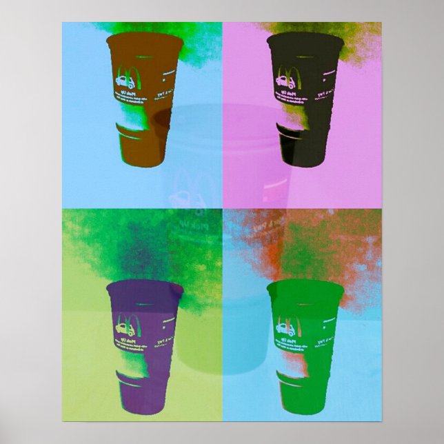 Pop Art Cups Poster (Vorne)
