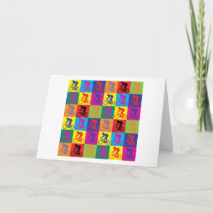 Pop Art Cycling Karte