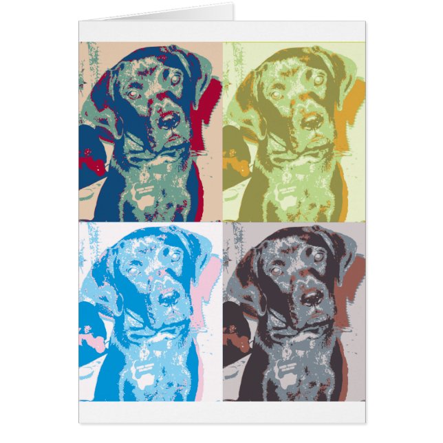 Pop Art Dog Karte (Vorne)