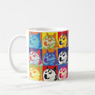 Pop Art Dogecoin Kaffeetasse
