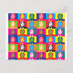 Pop Art Donald Trump Postkarte