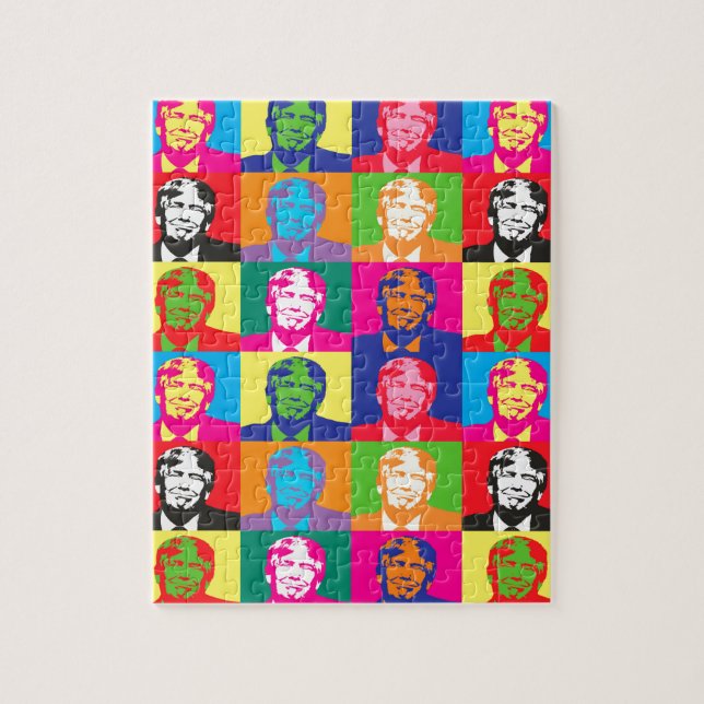 Pop Art Donald Trump Puzzle (Vertikal)
