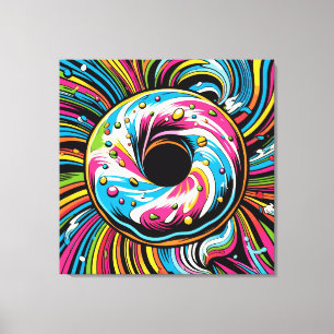 Pop Art Donut Leinwanddruck