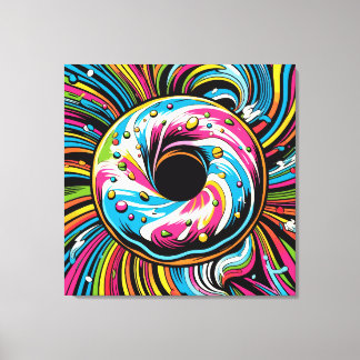 Pop Art Donut Leinwanddruck