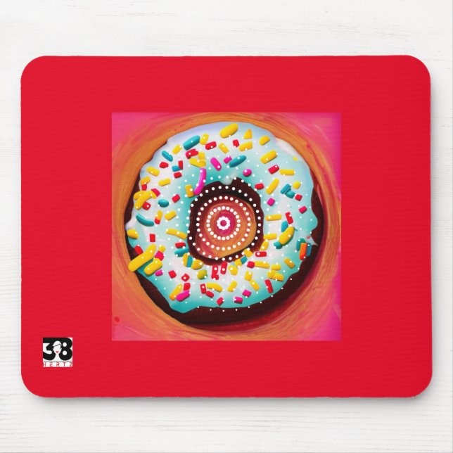 Pop Art Donut Mousepad (Vorne)