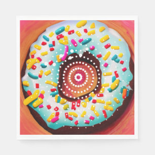 Pop Art Donut Serviette