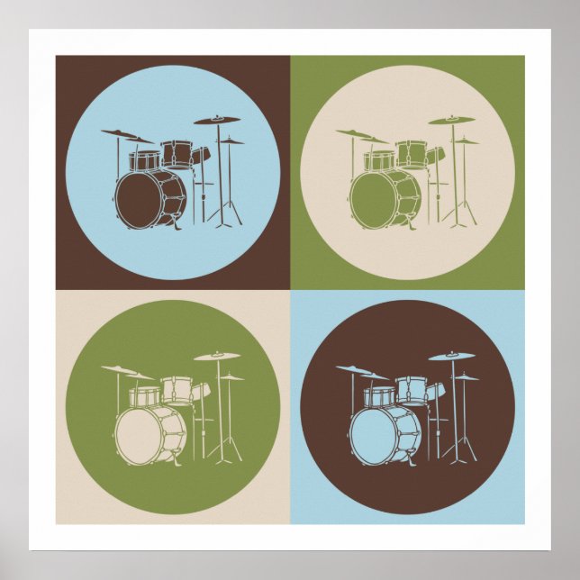 Pop Art Drums Poster (Vorne)