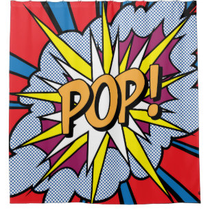 Pop Art Duschvorhang
