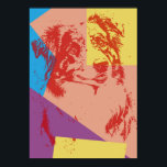 Pop Art Effect Australian Shepherd / Dog Lover Poster<br><div class="desc">Pop Art Effect Australian Shepherd. Einfache Retro-Pop-Effekt Australian Shepherd Design mit rot als Vordergrundfarbe und mit gelb,  blau rosa und lila als Hintergrundfarbe. Dieses Kunstwerk ist ein tolles Geschenk für Hundeliebhaber oder alle,  die australische Schäferhunde Lieben.</div>