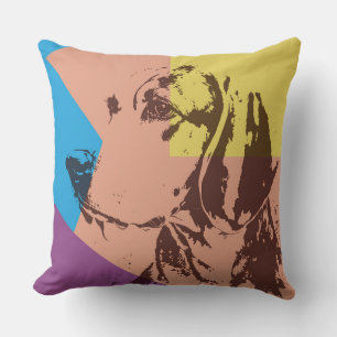 Pop Art Effect Beagle Kissen