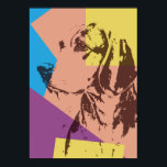 Pop Art Effect Beagle Poster<br><div class="desc">Pop Art Effect Beagle. Einfaches Retro-Pop-Kunsteffekt Beagle-Design in Gelb, Blau Rosa und lila Farben. Dieses Kunstwerk ist ein großartiges Geschenk für Hundefreunde oder alle, die Beagle Lieben.</div>