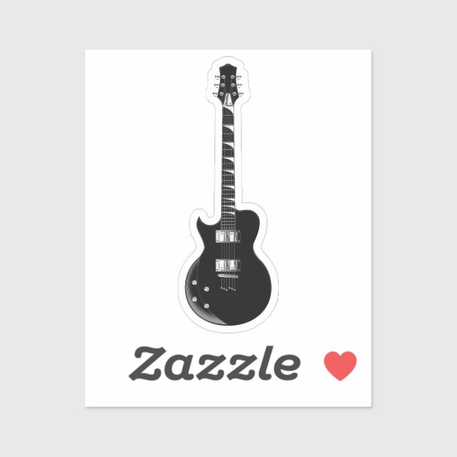 Pop Art Electric Gitarre Aufkleber (Blatt)