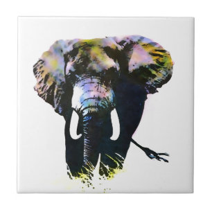 Pop Art Elephant Fliese