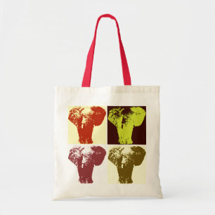 Pop Art Elephant Retro Tragetasche