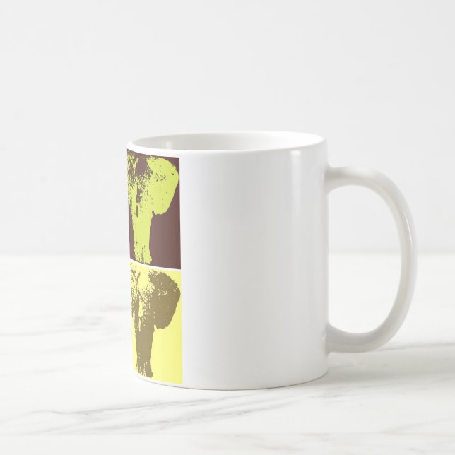 Pop Art Elephant Tasse (Rechts)