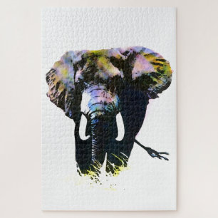 Pop Art Elephant - Tierbilder Puzzle