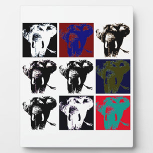 Pop Art Elephants Fotoplatte