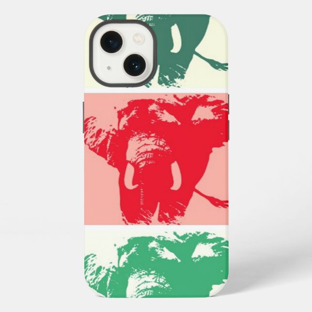 Pop Art Elephants iPhone Hülle (Rückseite)