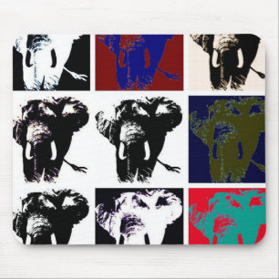 Pop Art Elephants Mousepad