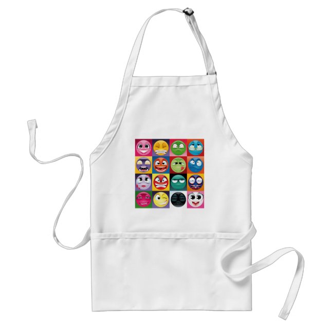 Pop Art Emojis Schürze (Vorne)