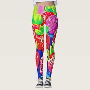 Pop Art Erdbeeren Leggings