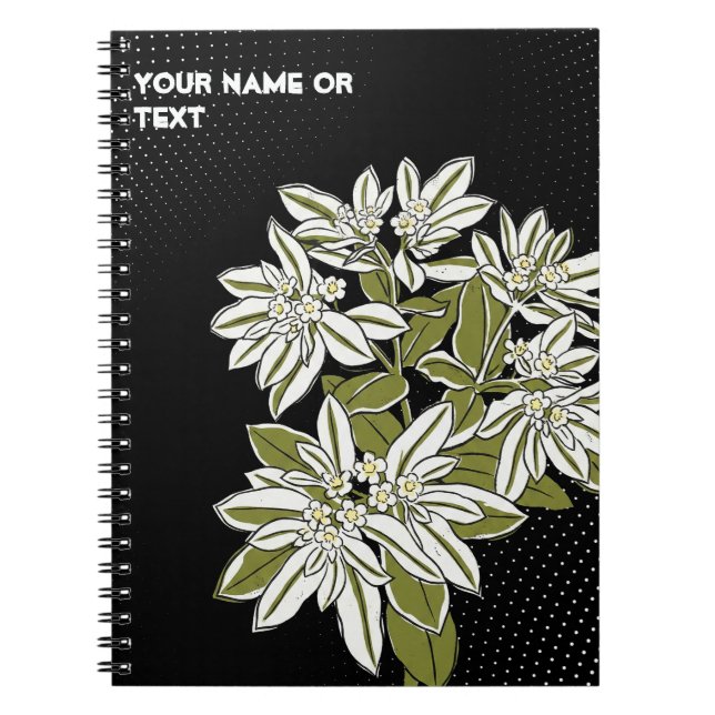 Pop Art Euphorbia 'Snow-on-the-Mountain Paradox Notizblock (Vorderseite)