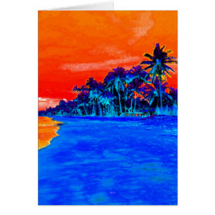 Pop Art Exotic Beach Palmen