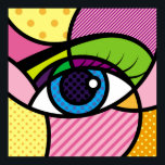 POP ART Eyes Poster<br><div class="desc">POP ART Eyes Illustration.
Art, Pop, Eye, graphic Design, background, color, Illustration, Optical, girl, icon, ophthalmology, beauty, health, health, isolated, sight, eyebrow, eyelash, eyesight, female, vintage, illustration, retro</div>