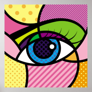 POP ART Eyes Poster