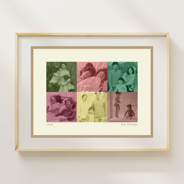 Pop Art Family Foto Collage Poster (Von Creator hochgeladen)
