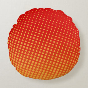 Pop-Art-farbiger Hintergrund1960er Jahre,abstrakt, Rundes Kissen