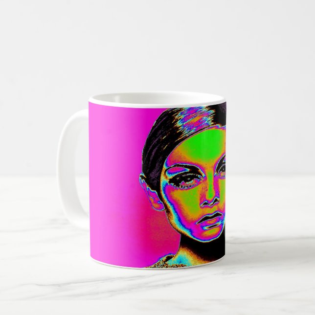 Pop Art Fashion Kaffeetasse (Vorderseite Links)