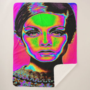 Pop Art Fashion Sherpadecke