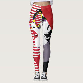Pop Art Fashion Woman Vintag Leggings
