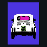 Pop Art Fiat 500, cinquecento, Rom, Italien Poster<br><div class="desc">Ein Bild eines Fiat 500, cinquecento, das ich letztes Jahr in Rom gedreht habe, Ein klassisches Pop-Kunstbild eines großen Vintagen, Retro, Autos.</div>