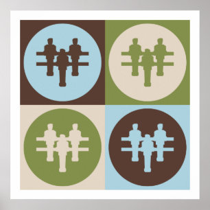 Pop Art Foosball Poster