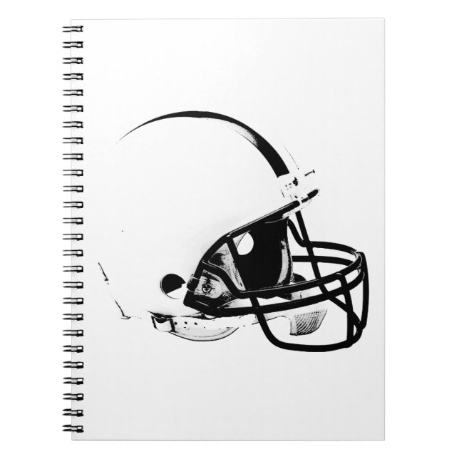Pop Art Football Helm Notizblock (Vorderseite)