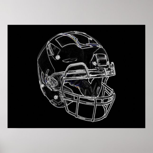 Pop Art Football Helm Poster (Vorne)
