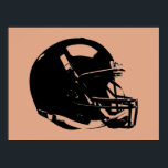 Pop Art Football Helm Poster<br><div class="desc">American Sport Games Digital Artworks - Pop Art Style Football Helmet</div>