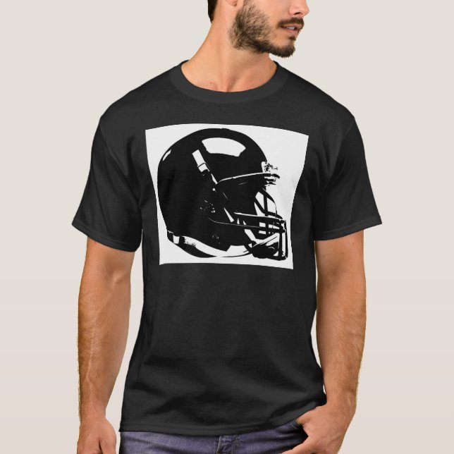 Pop Art Football Helm T-Shirt (Vorderseite)