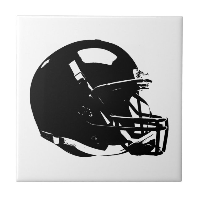 Pop Art Football Helmet Keramik Tile Fliese (Vorderseite)